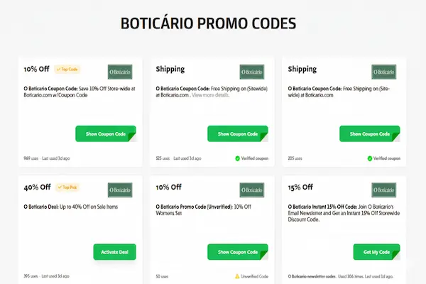 coupons boticário us