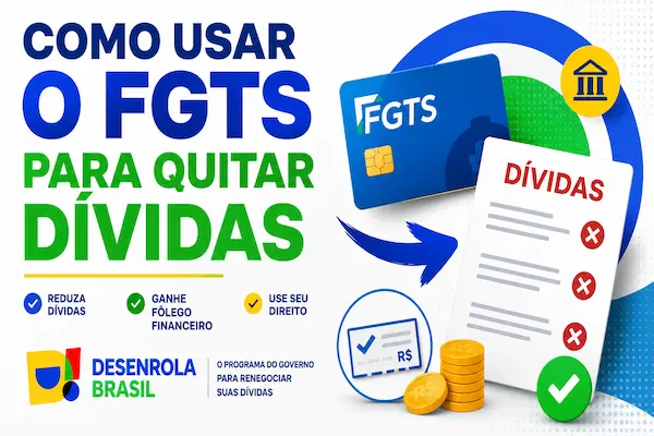 Como usar o FGTS para quitar dívidas no Desenrola 2.0