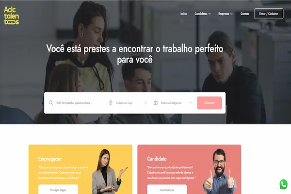 ACIC Banco de Talentos como cadastrar seu currículo