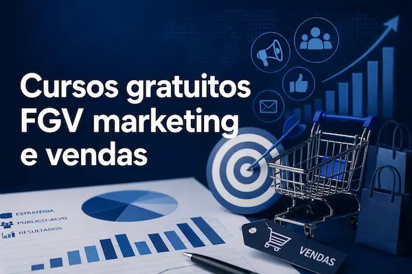 Cursos gratuitos FGV de marketing e vendas